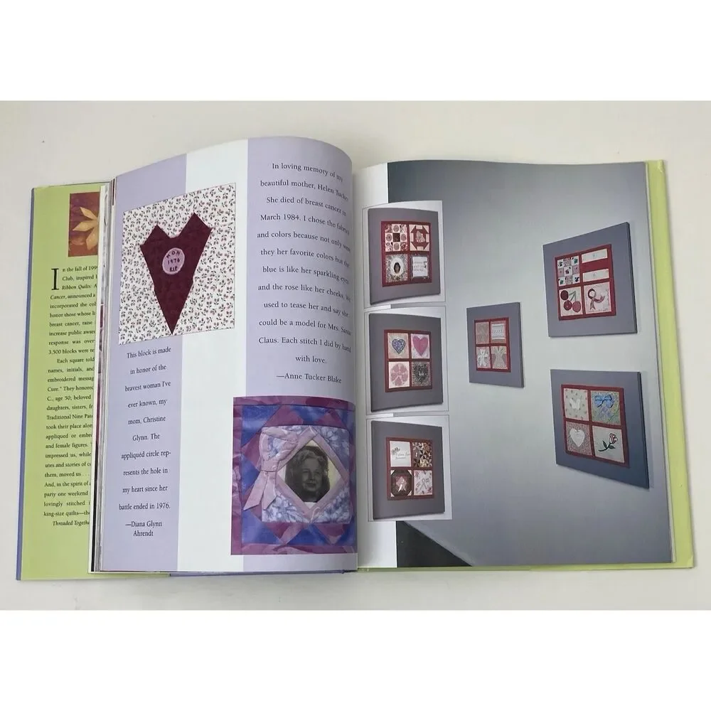 Threaded Together : The Pink Ribbon Quilt Project by B. J. Berti (Hardcover)